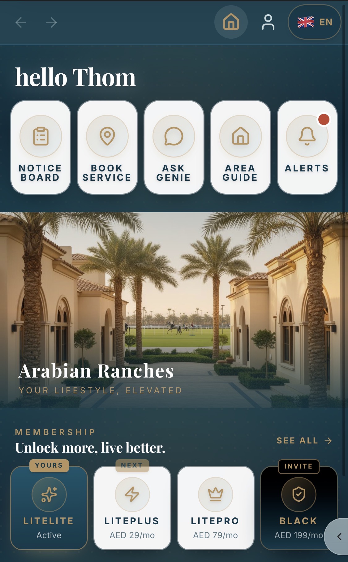 GenieLuxe app